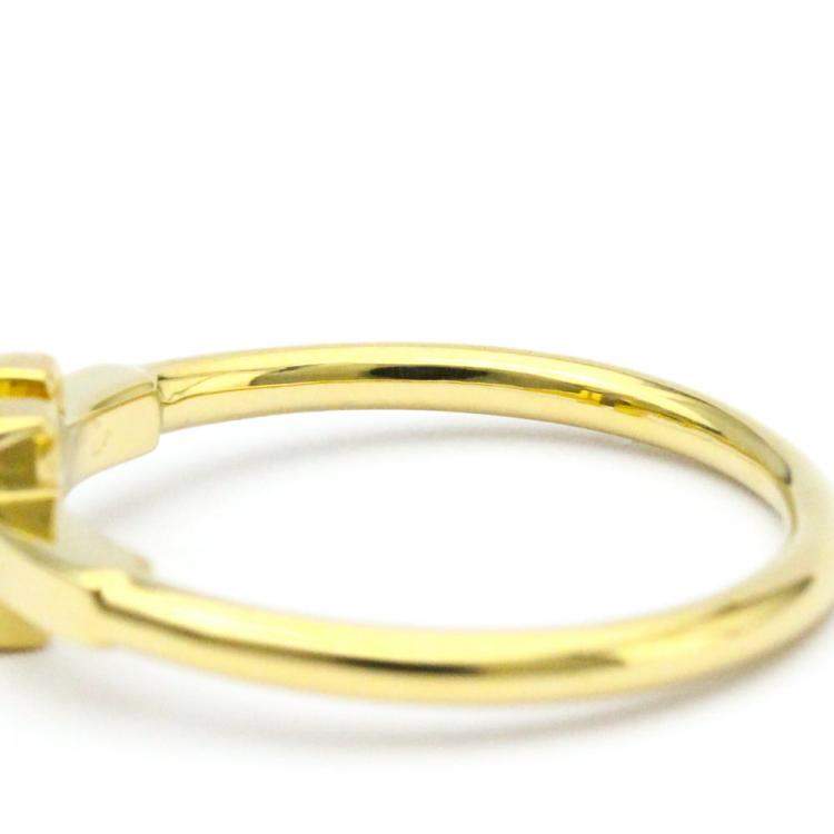 Pre Owned Tiffany & Co. Twire 18K Yellow Gold Ring EU 54.5