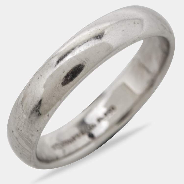 Pre Owned Tiffany & Co. Forever Platinum Wedding Band Ring Size 60
