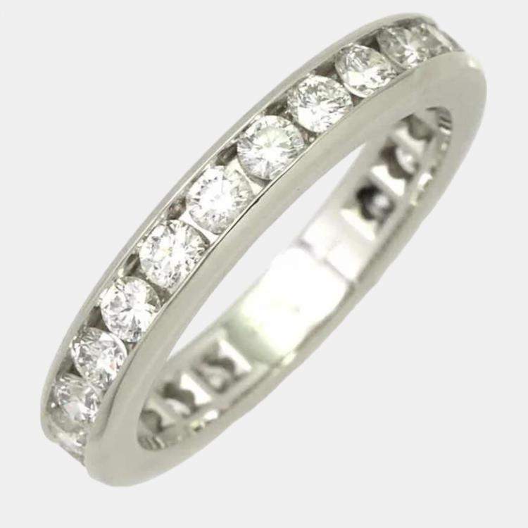 Tiffany & Co. Tiffany Setting Platinum Diamond Ring EU 45 Tiffany & Co ...