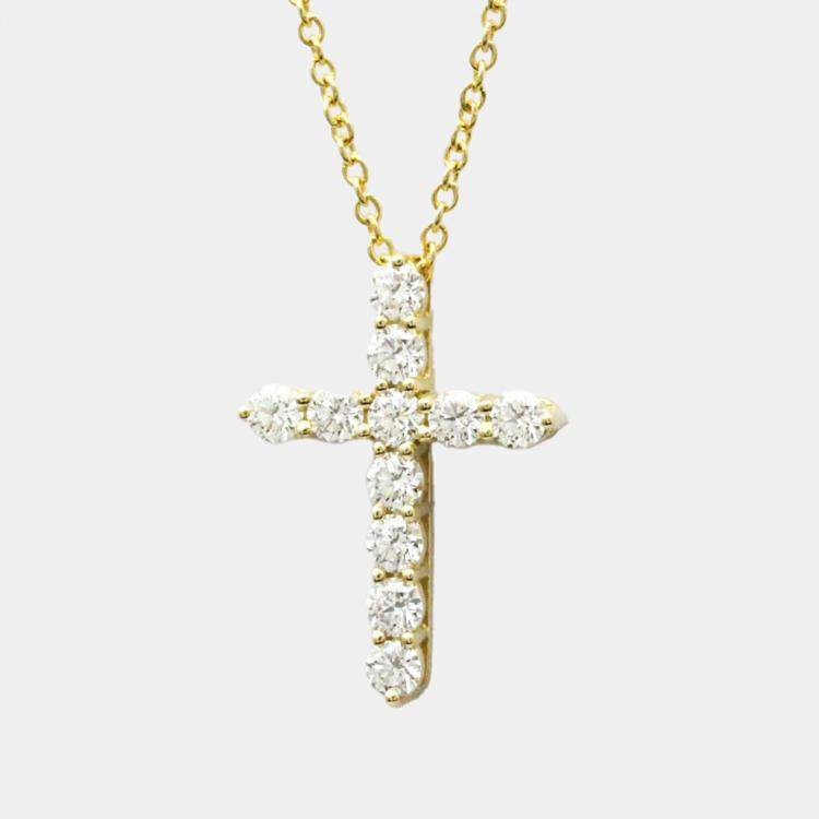 Lot 26: 18K Gold Tiffany & Co. Necklace & Cross Pendant | Case Auctions