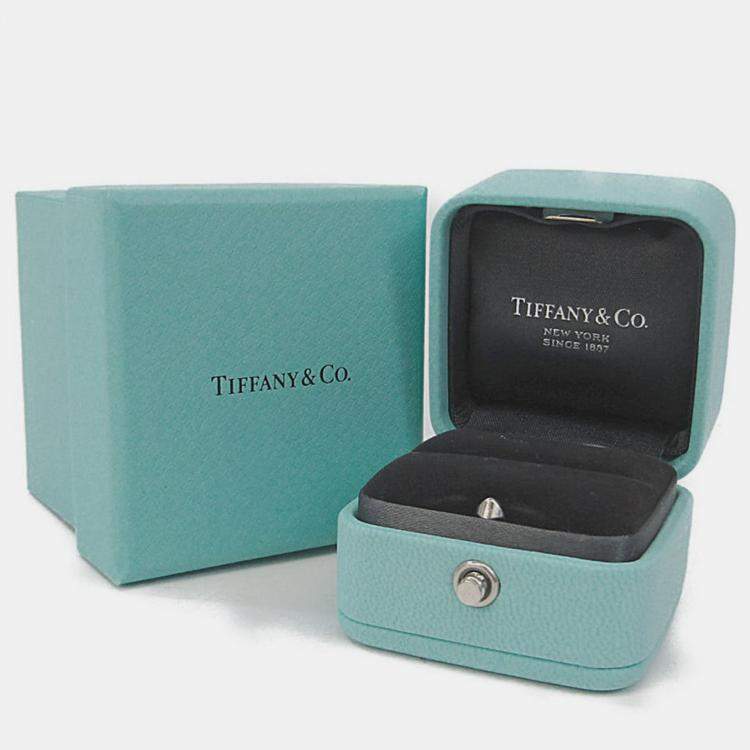 Pre Owned Tiffany & Co. Twire 18K Rose Gold Ring EU 55