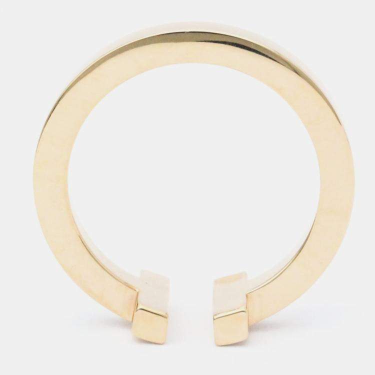 Pre Owned Tiffany & Co. Twire 18K Rose Gold Ring EU 55