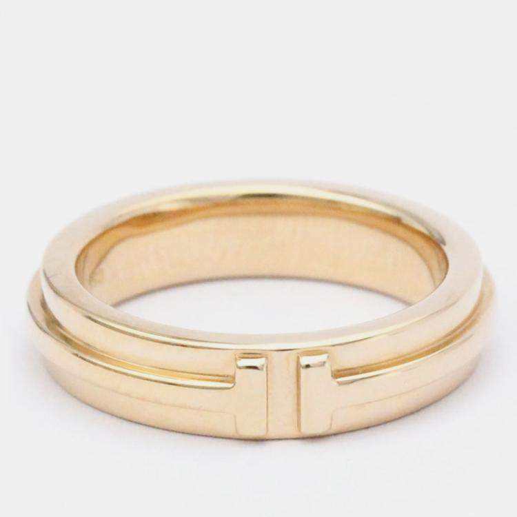 Tiffany t ring sales rose gold