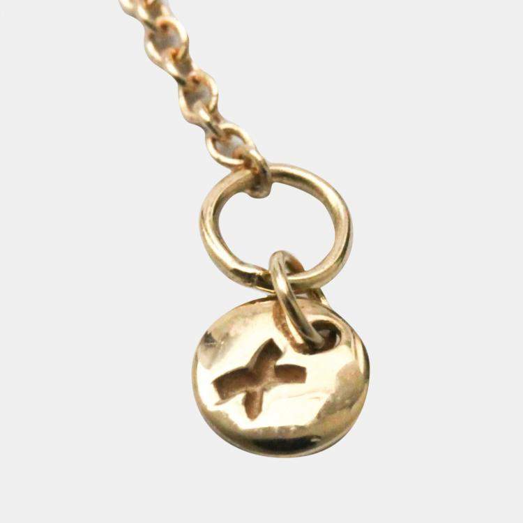 Pre Owned Tiffany & Co. Paloma Picasso Heart Arrow Graffiti 18K Rose Gold Necklace