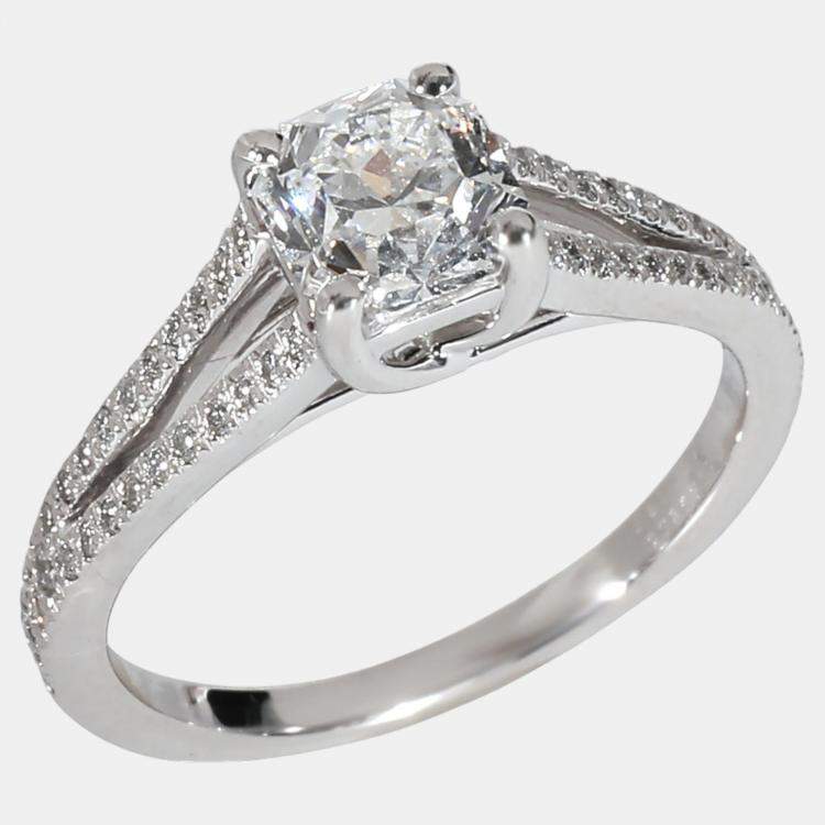 Tiffany & Co Platinum Diamond Engagement Ring Lucida 1.70 Ct F VVS2 $53K  Retail | Tiffany & Co. | Buy at TrueFacet