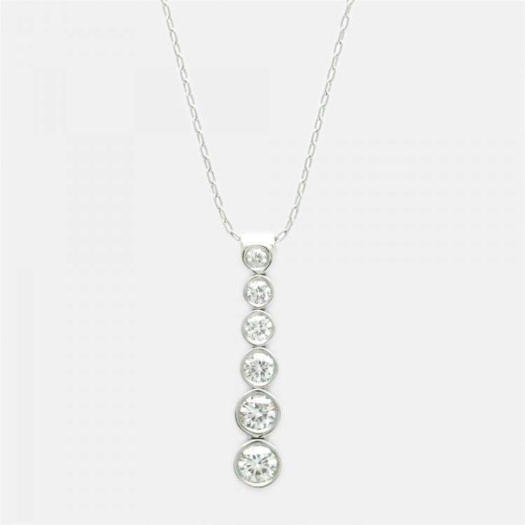 Platinum Heart Necklace Female Summer Simple Personality - Temu