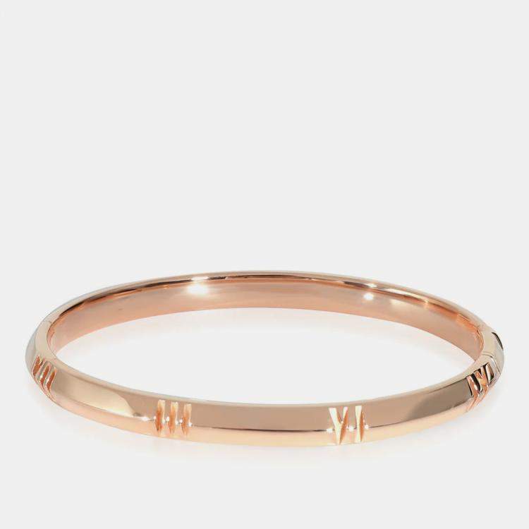 Pre Owned Tiffany & Co. Atlas Bracelet in 18k Rose Gold