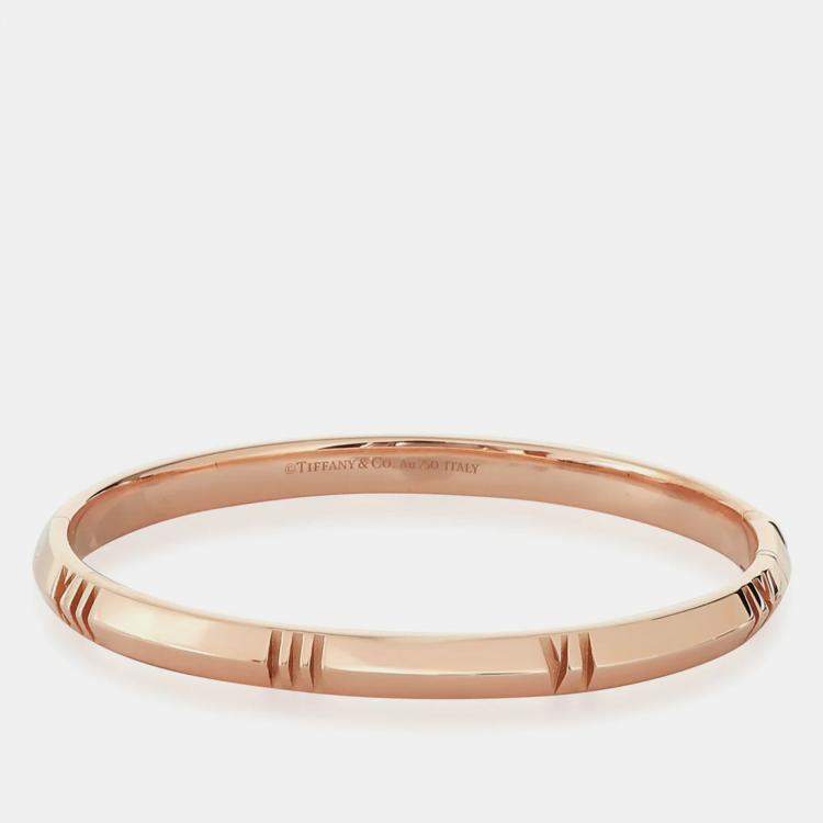 Pre Owned Tiffany & Co. Atlas Bracelet in 18k Rose Gold