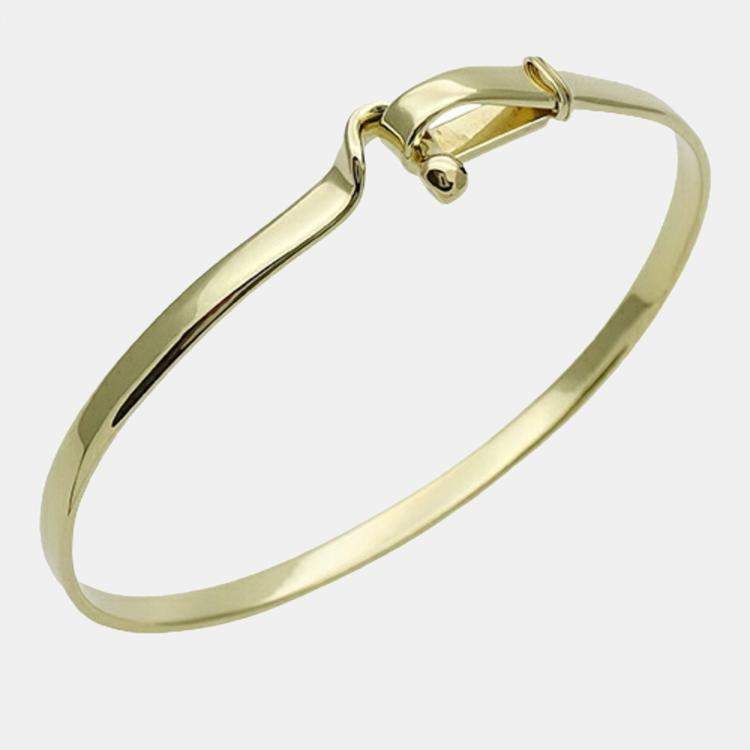 Tiffany & Co. 18K Yellow Gold Hook & Eye Bangle Bracelet Tiffany & Co.