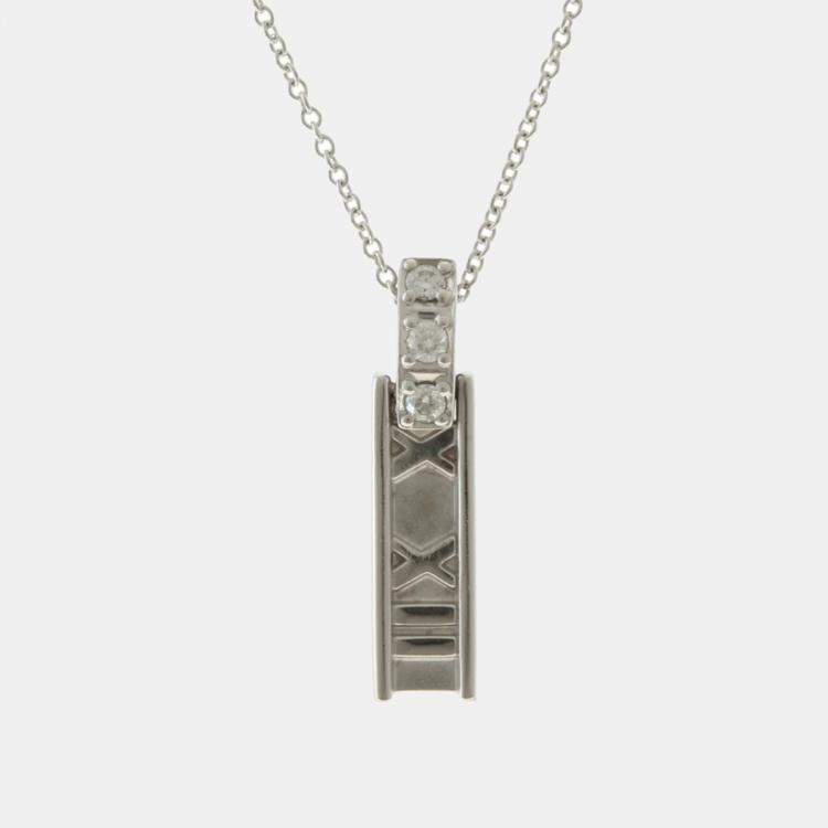 Tiffany atlas hot sale bar necklace