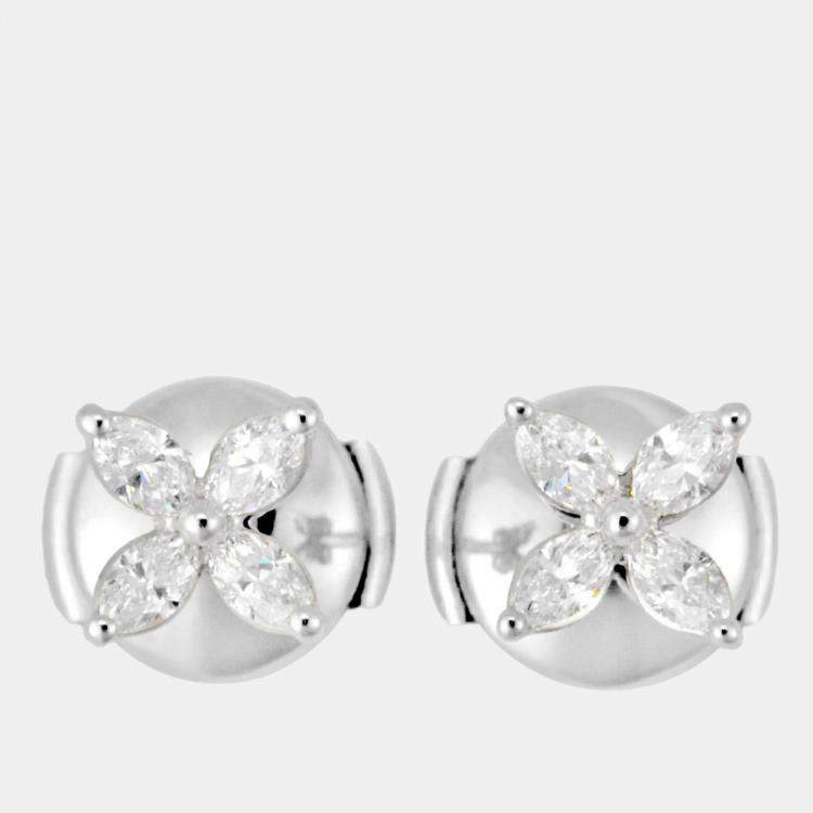 Tiffany & Co. Victoria Marquise Diamonds Floral Earrings