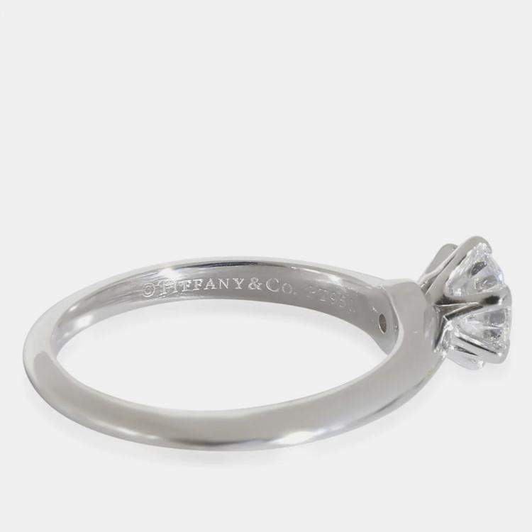 Pre Owned Tiffany & Co. Diamond Engagement Ring in Platinum D IF 1.05 CTW