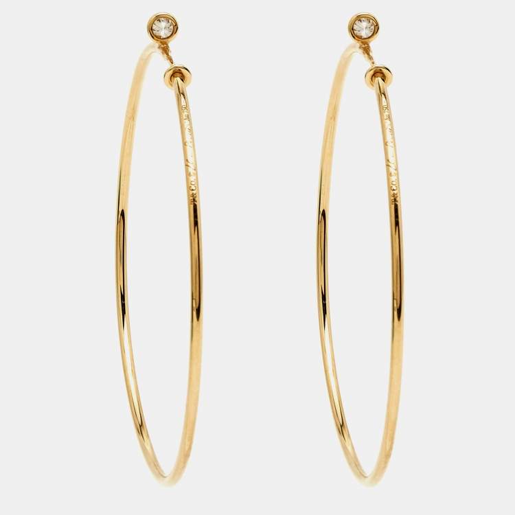 Elsa peretti clearance diamond hoop earrings