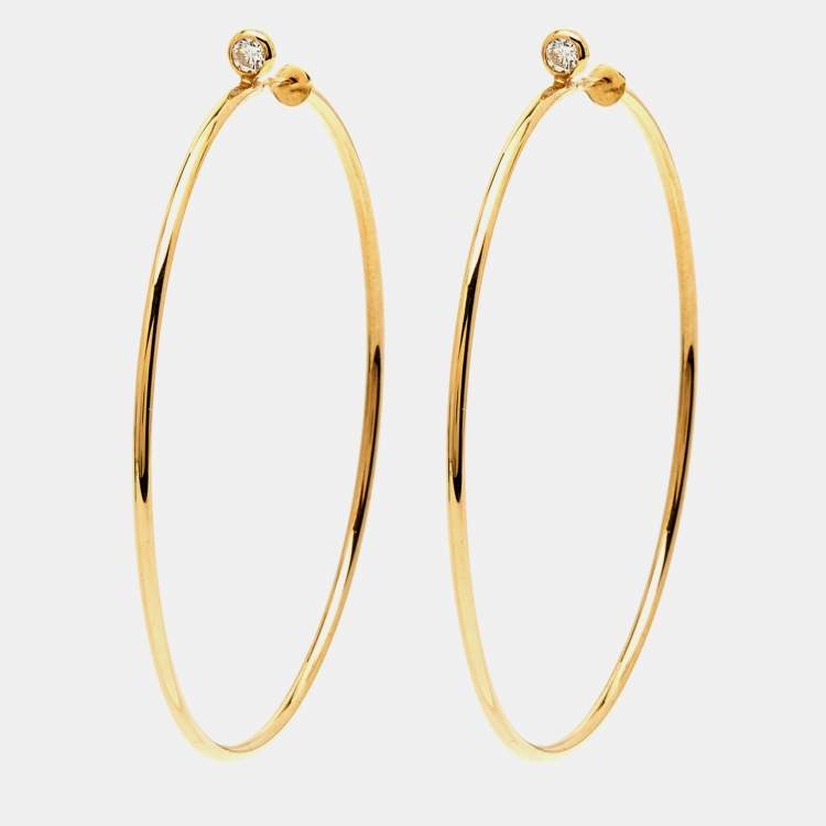 Tiffany & co. discount women gold hoop earrings