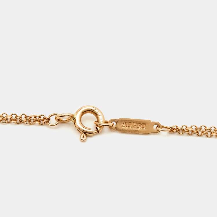 Pre Owned Tiffany & Co. Infinity 18k Rose Gold Necklace