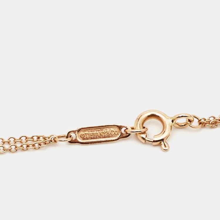Pre Owned Tiffany & Co. Infinity 18k Rose Gold Necklace