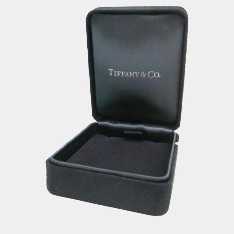 Pre Owned TIFFANY & CO. 18K Diamond Cross Pendant Necklace