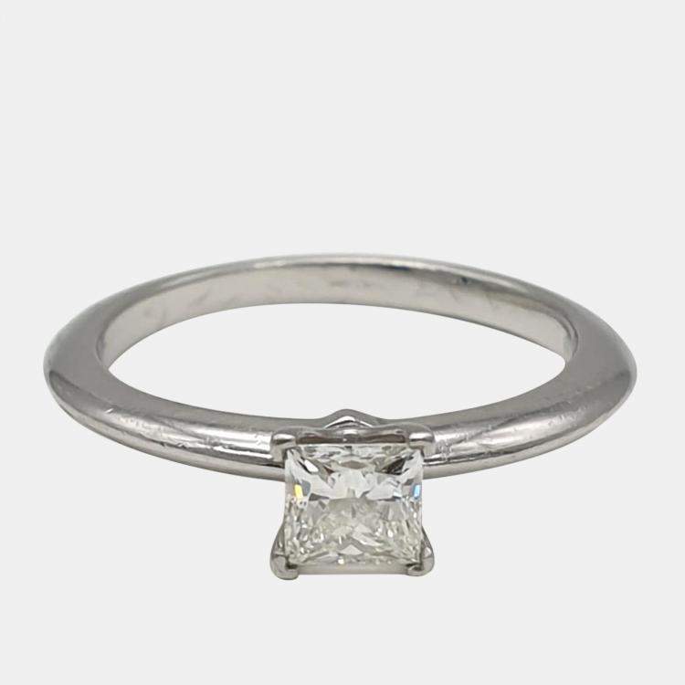 Tiffany & Co. platinum 0.43ct Diamond Ring K12 EU 52 Tiffany & Co ...