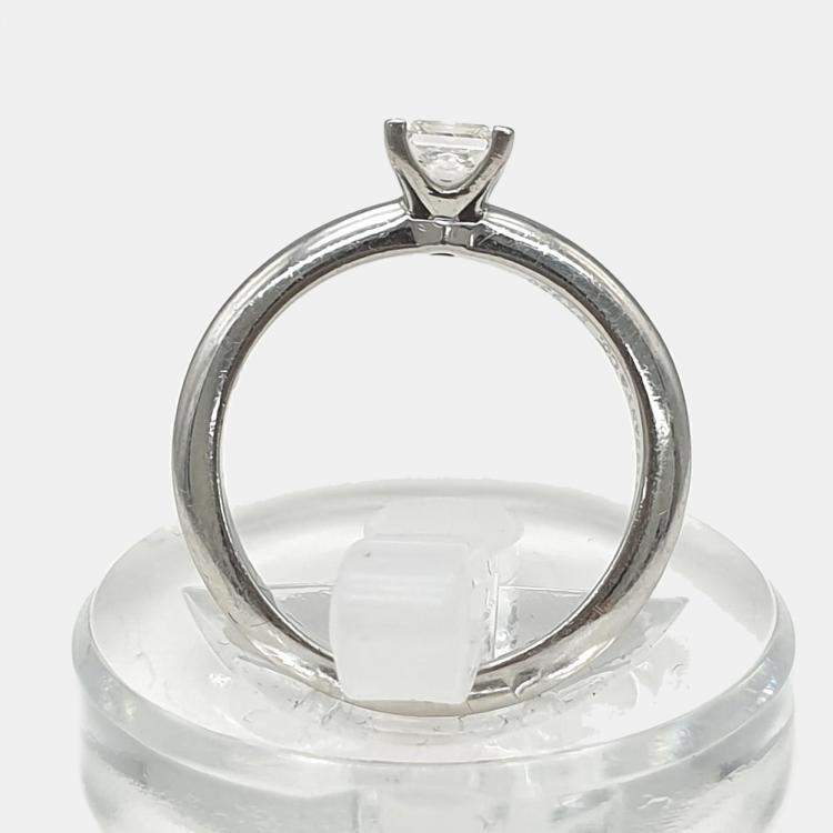 Pre Owned Tiffany & Co. platinum 0.43ct Diamond Ring K12 EU 52