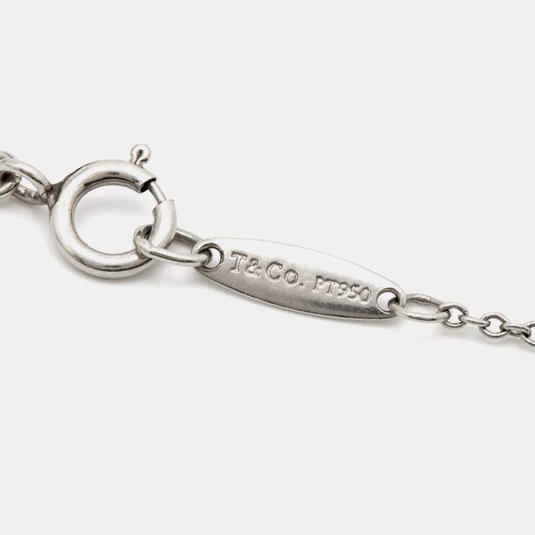 Pre Owned Tiffany & Co. Elsa Peretti Diamonds by the Yard Platinum Bracelet