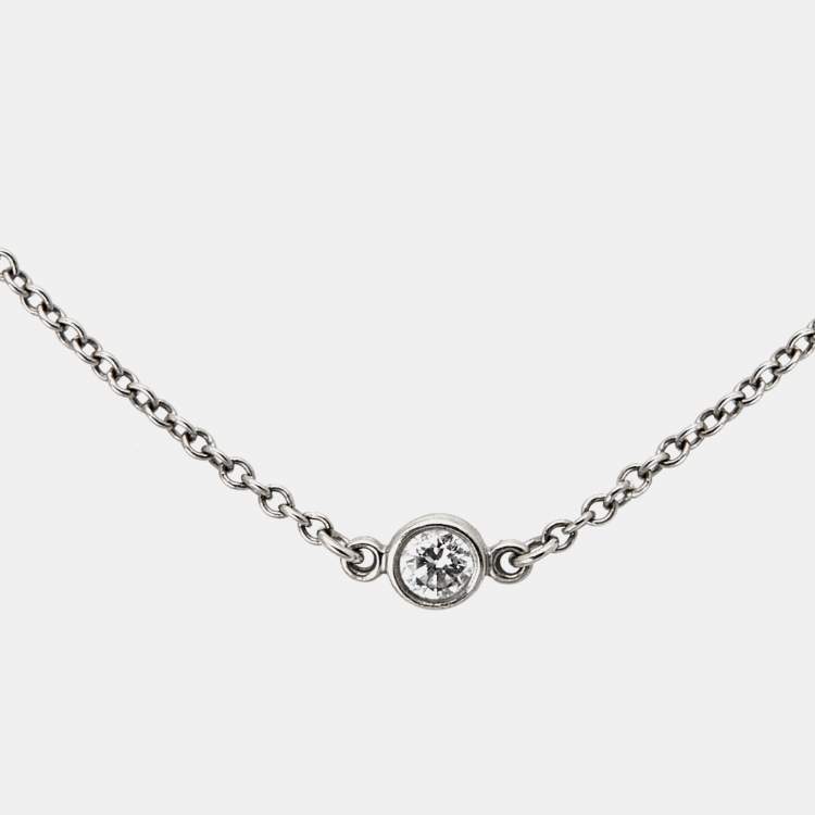 Pre Owned Tiffany & Co. Elsa Peretti Diamonds by the Yard Platinum Bracelet