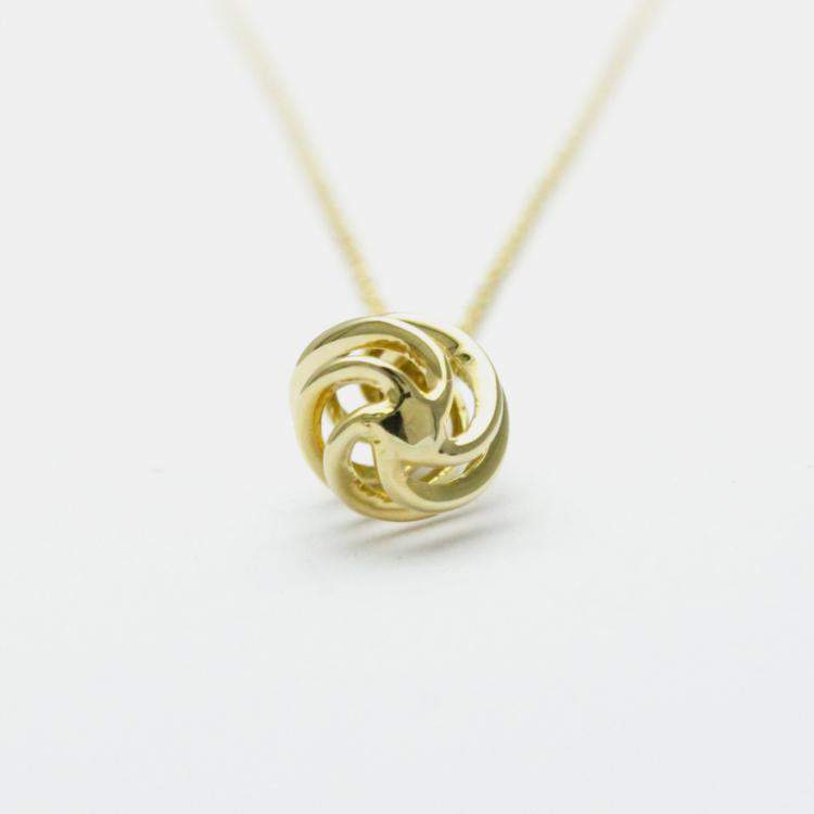 Pre Owned Tiffany & Co. 18K Yellow Gold and Diamond Paloma Picasso Venezia Luce Pendant Necklace