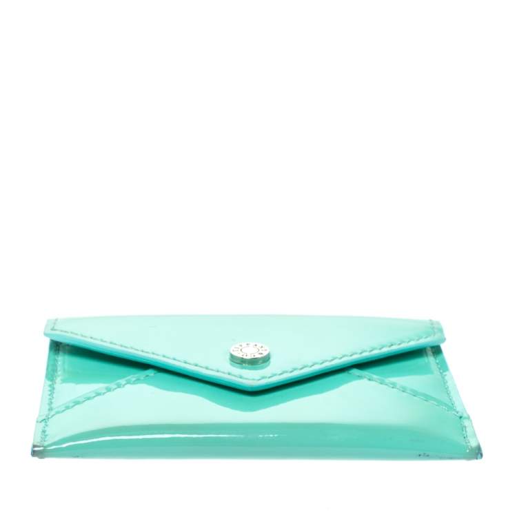 Tiffany Co Light Green Patent Leather Business Card Holder Tiffany Co Tlc