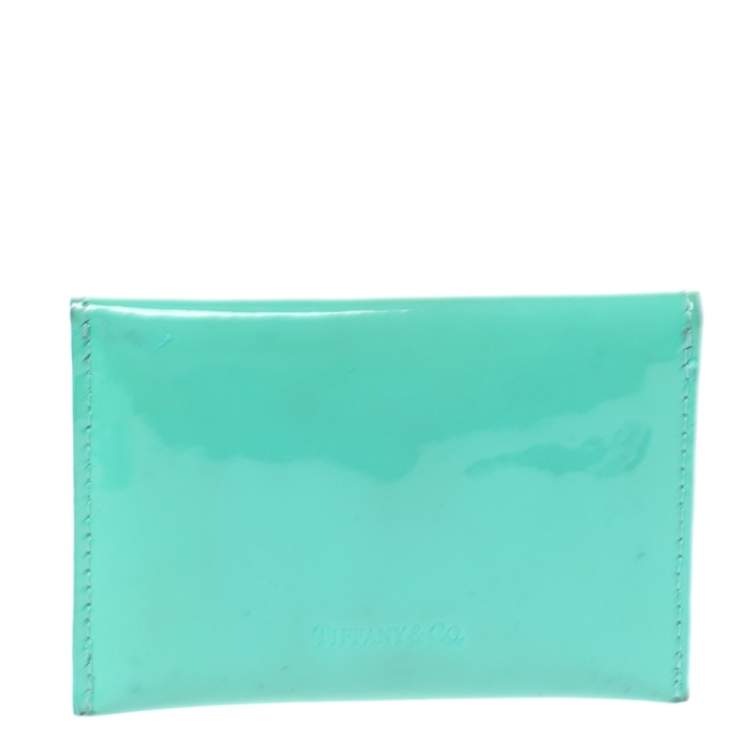 tiffany business card holder leather