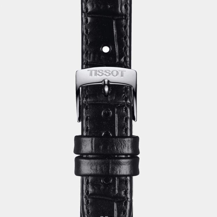 Pre Owned Tissot Black Leather Watch 30 mm
