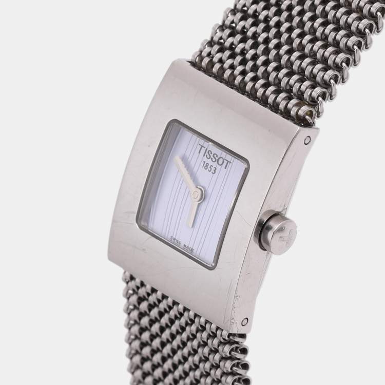 Pre Owned Tissot 1853 Purple Stainless Steel L610K Women's Wristwatch 19.65 mm