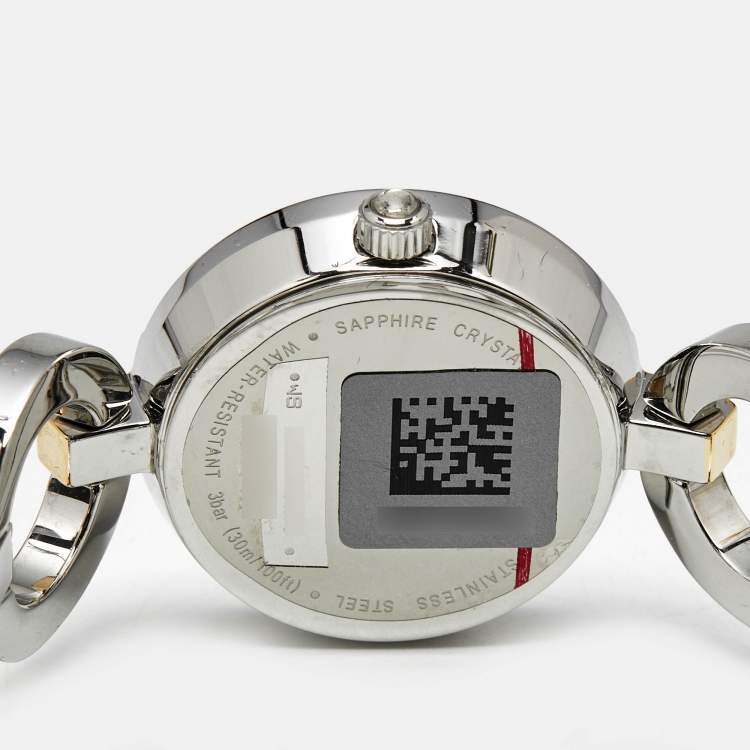 Pre Owned Tissot T-Lady Pinky T084.210.22.117.00 Mother Of Pearl Dial Two-Tone Stainless Steel Women's Wristwatch 27 mm