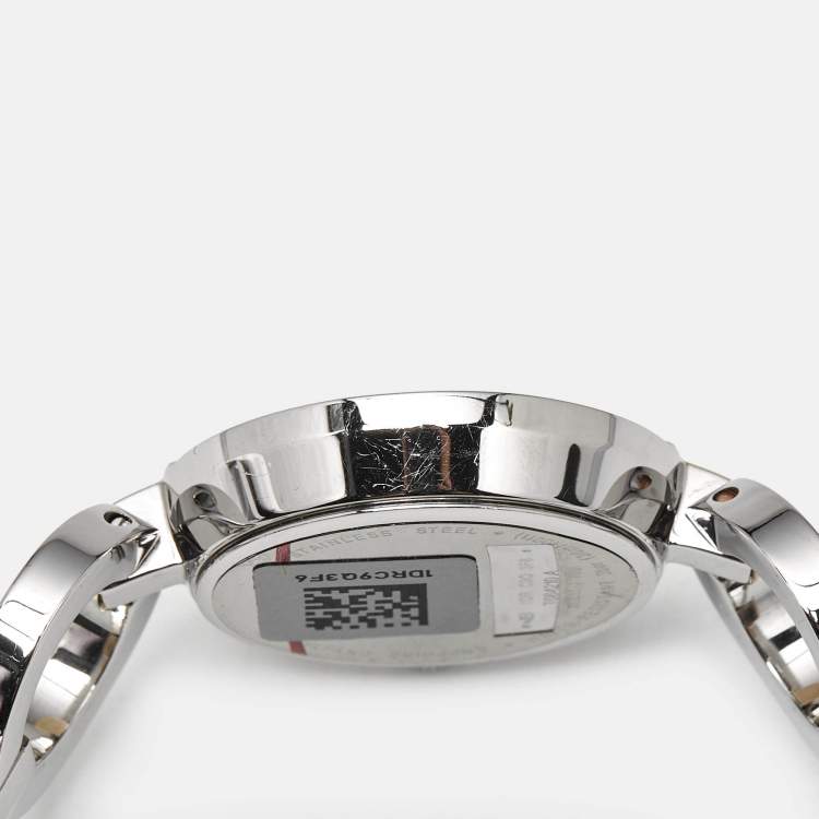 Pre Owned Tissot T-Lady Pinky T084.210.22.117.00 Mother Of Pearl Dial Two-Tone Stainless Steel Women's Wristwatch 27 mm