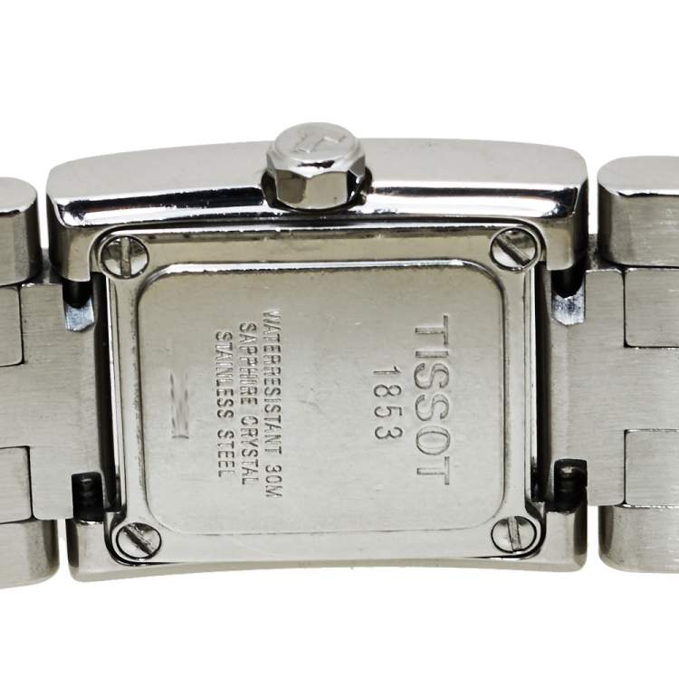 Pre Owned Tissot Black Stainless Steel Classic L804K Women's Wristwatch 21 mm