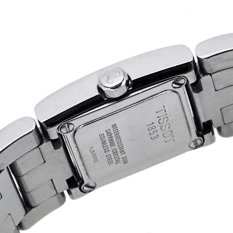 Pre Owned Tissot Black Stainless Steel Classic L804K Women's Wristwatch 21 mm