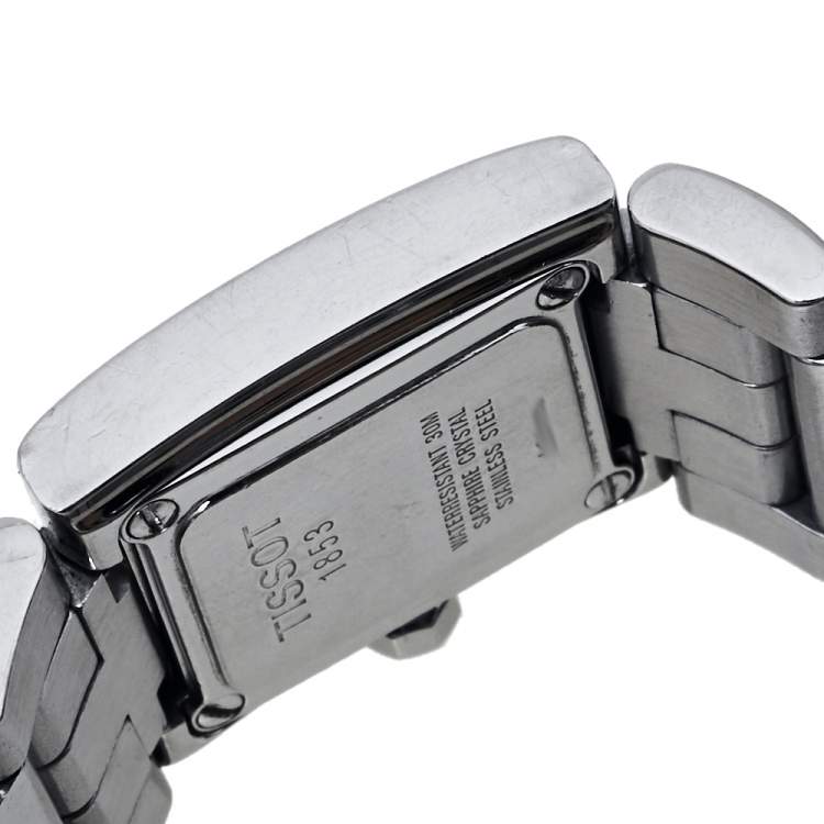 Pre Owned Tissot Black Stainless Steel Classic L804K Women's Wristwatch 21 mm
