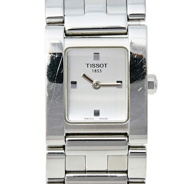 Pre Owned  Tissot Silver Stainless Steel L840K Women's Wristwatch 21 MM x 24 MM