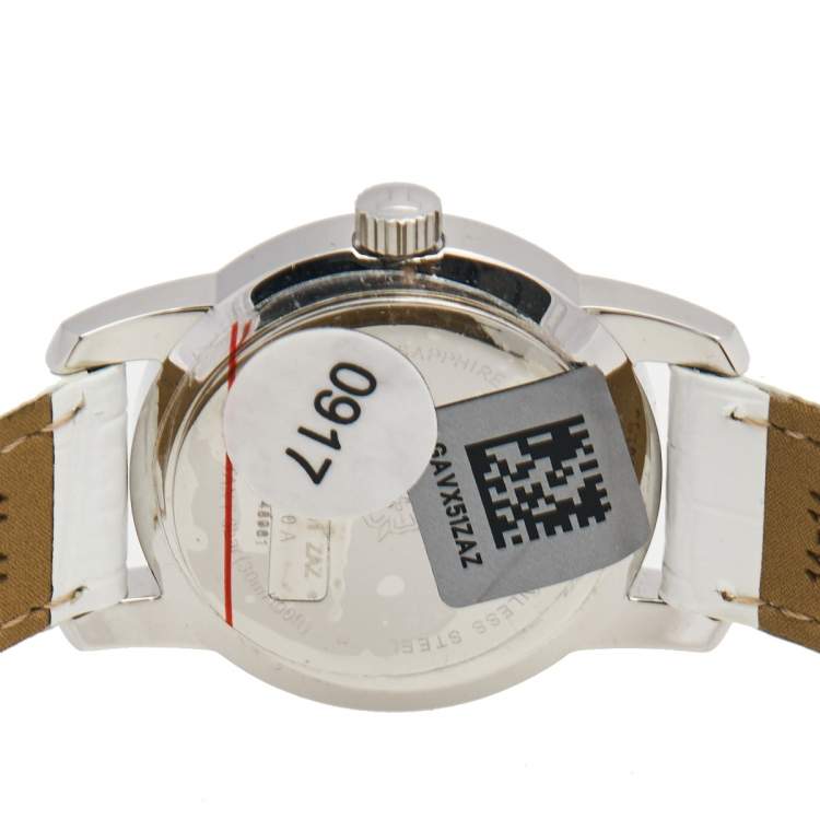Pre Owned Tissot Mother Of Pearl Stainless Steel Leather Class Dream T033.210.16.111.00 Women's Wristwatch 28 mm