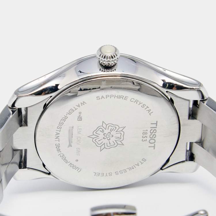Pre Owned Tissot Silver Stainless Steel Wave T112.210.11.031.00 Women's Wristwatch 30 mm