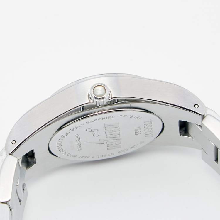 Pre Owned Tissot Silver Stainless Steel Diamond Limited Edition Glam T0432101103100 Women's Wristwatch 32 mm