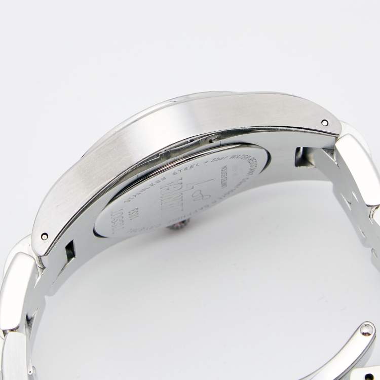 Pre Owned Tissot Silver Stainless Steel Diamond Limited Edition Glam T0432101103100 Women's Wristwatch 32 mm