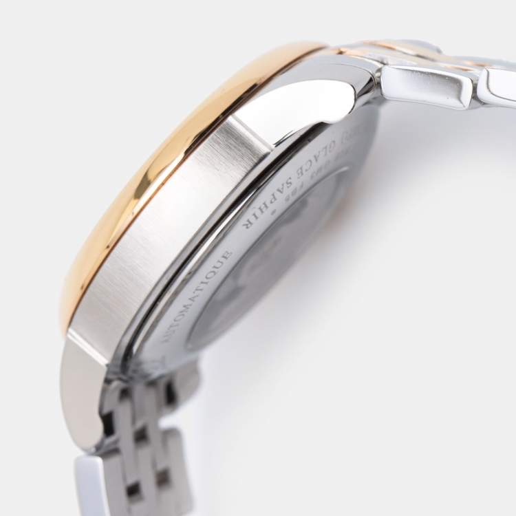 Pre Owned Tissot Mother of Pearl Diamond Two Tone Stainless Steel Le Locle T006.207.22.116.00 Women's Wristwatch 29 mm