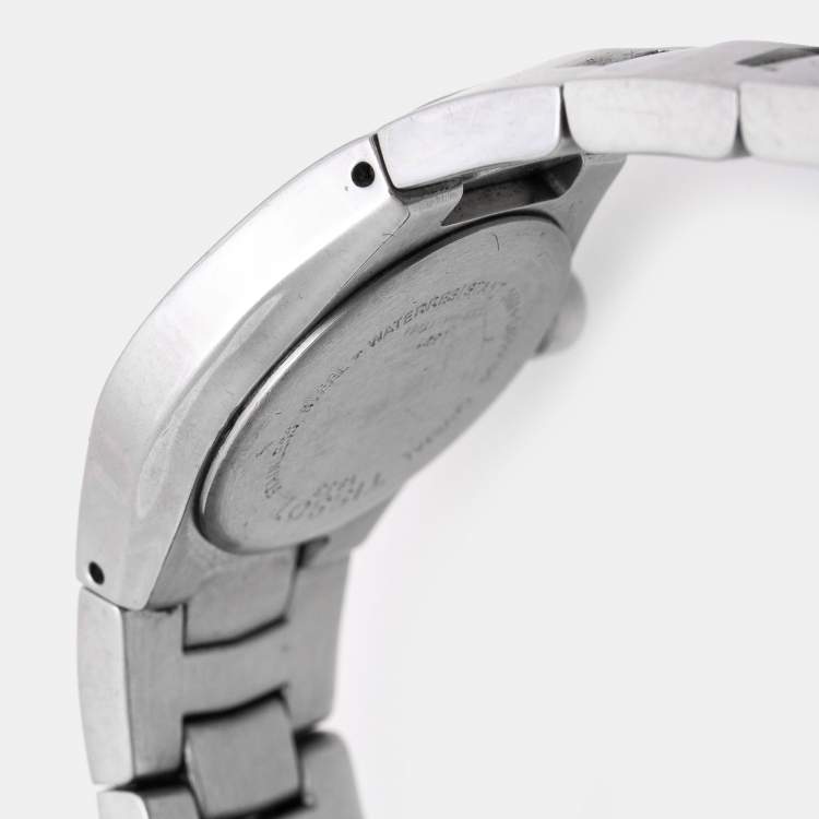 Pre Owned Tissot Mother of Pearl Stainless Steel Diamond L521 Women's Wristwatch 23 mm