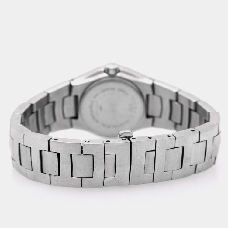 Pre Owned Tissot Mother of Pearl Stainless Steel Diamond L521 Women's Wristwatch 23 mm