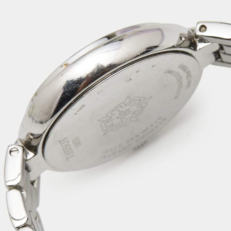 Pre Owned Tissot Mother of Pearl Stainless Steel Flamingo T094.210.11.111.00 Women's Wristwatch 30 mm 