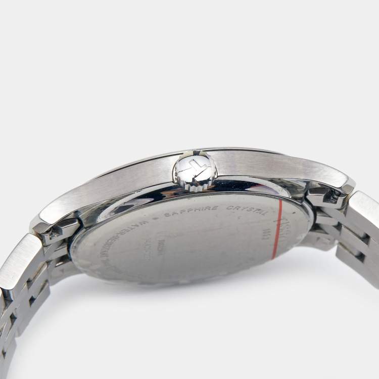 Pre Owned Tissot Silver Stainless Steel Tradition T063.210.11.037.00 Women's Wristwatch 33 mm