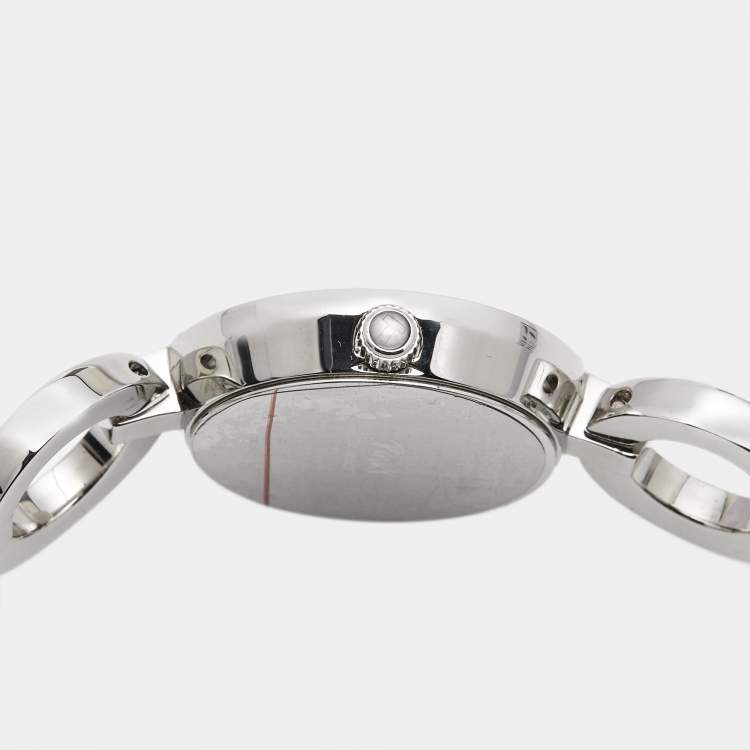 Pre Owned Tissot Black Stainless Steel Pinky T084.210.11.057.00 Women's Wristwatch 27.95 mm