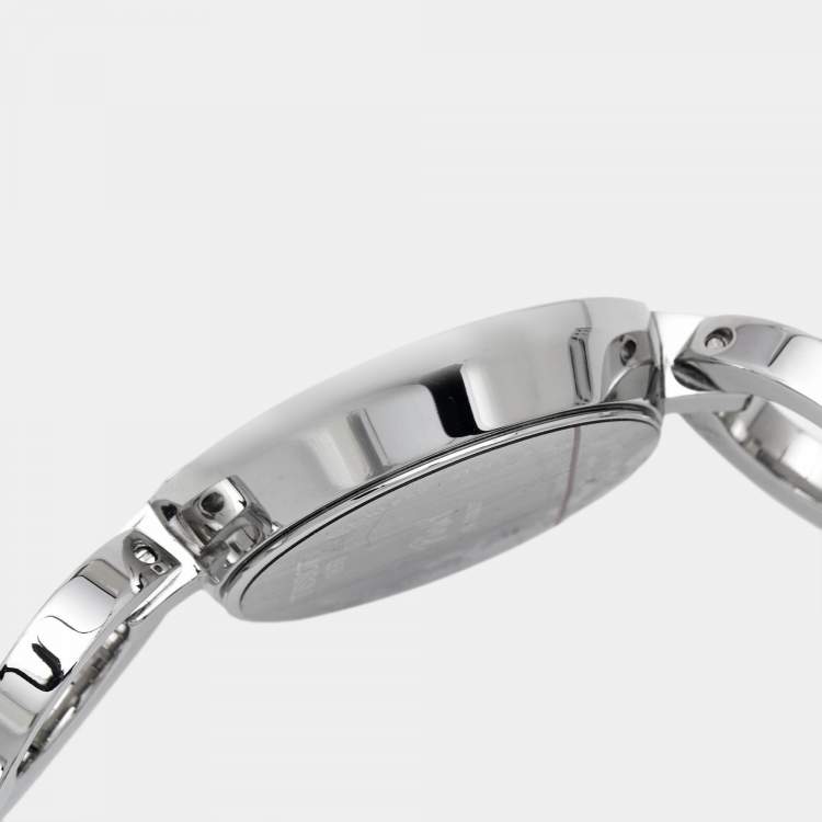 Pre Owned Tissot Black Stainless Steel Pinky T084.210.11.057.00 Women's Wristwatch 27.95 mm
