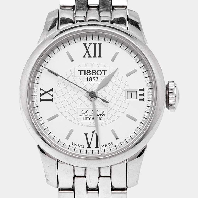 Pre Owned Tissot Silver Stainless Steel Le Locle T41.1.183.33 Women's Wristwatch 25.30 mm