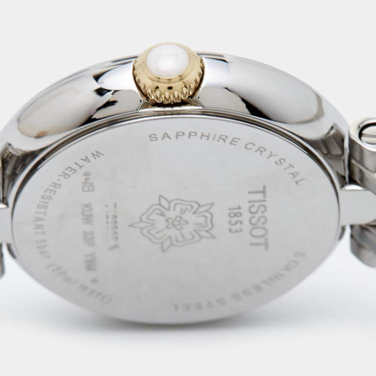 Pre Owned Tissot Silver Two-Tone Stainless Steel Bellissima T126.010.22.013.00 Women's Wristwatch 26 mm