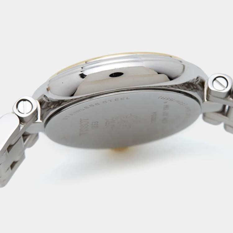 Pre Owned Tissot Silver Two-Tone Stainless Steel Bellissima T126.010.22.013.00 Women's Wristwatch 26 mm